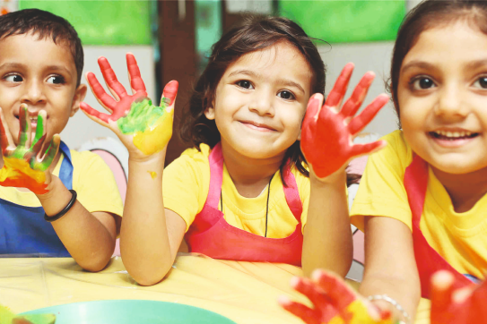Stress-free playful learning environment at Podar Jumbo Kids
